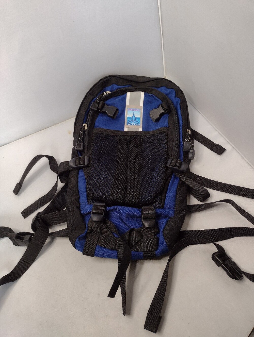 Vintage Gregory Mirage Daypack Hiking Backpack Blue Black Trail Outdoor P3